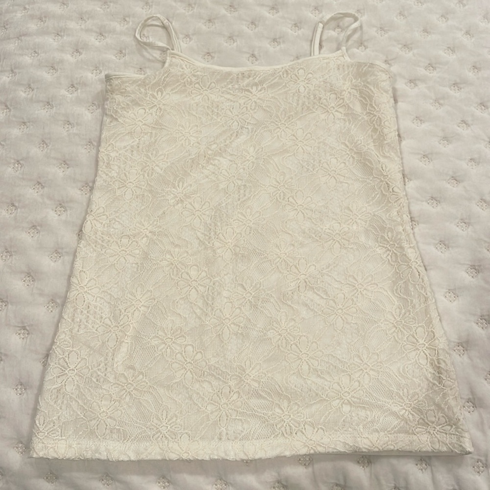 Cream tank top.